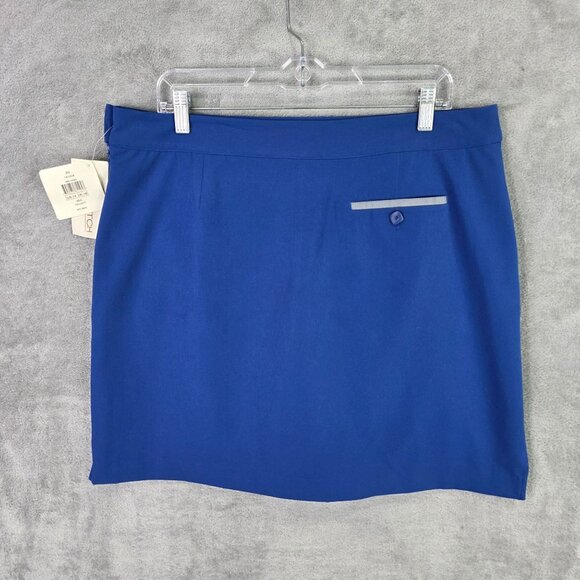 Womens EP Pro Twilight Blue Golf Skort Pockets Polyester Spandex Blend Size 14 - Picture 5 of 8